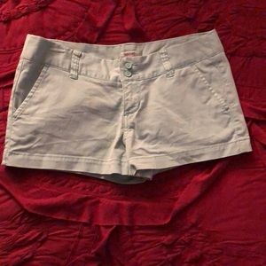 Aqua low waisted shorts